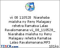 vii 08 110528  Niarahaba mialoha ny Reny Malagasy rehetra Ramatoa Lalao Ravalomanana